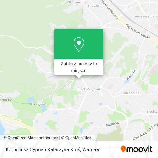 Mapa Korneliusz Cyprian Katarzyna Kruś