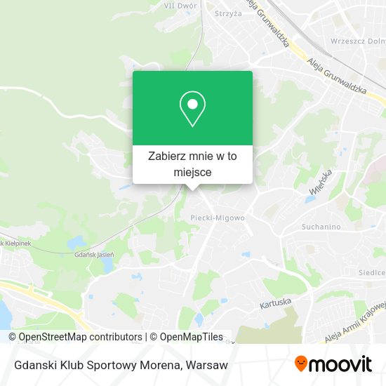 Mapa Gdanski Klub Sportowy Morena