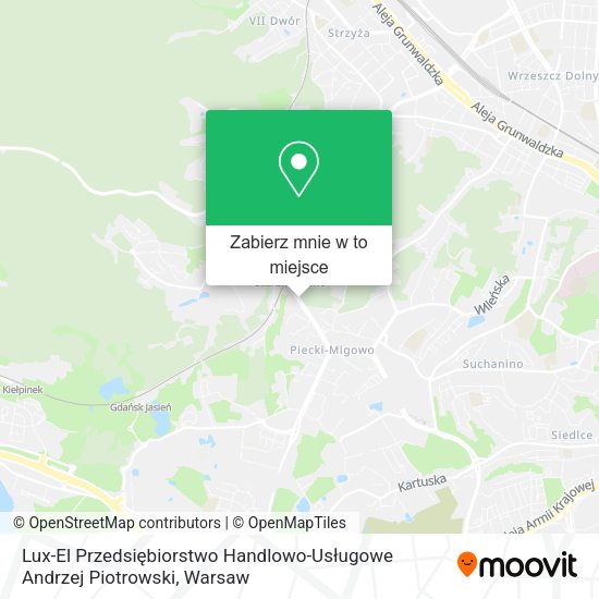 Mapa Lux-El Przedsiębiorstwo Handlowo-Usługowe Andrzej Piotrowski