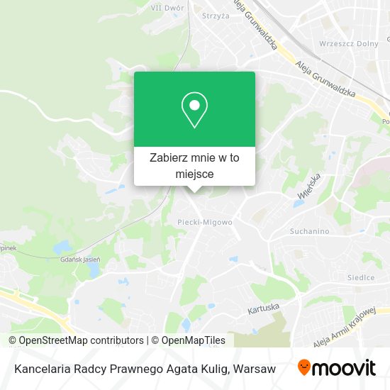 Mapa Kancelaria Radcy Prawnego Agata Kulig