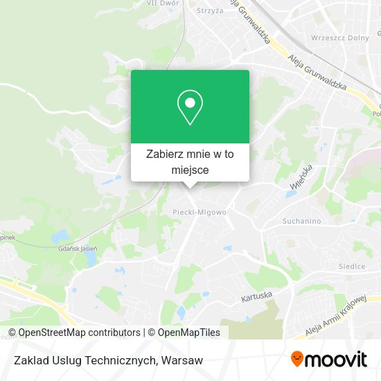 Mapa Zaklad Uslug Technicznych