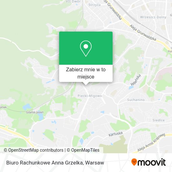 Mapa Biuro Rachunkowe Anna Grzelka