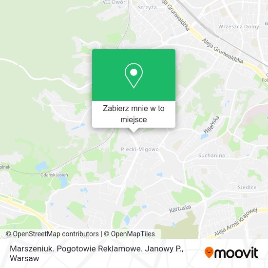 Mapa Marszeniuk. Pogotowie Reklamowe. Janowy P.