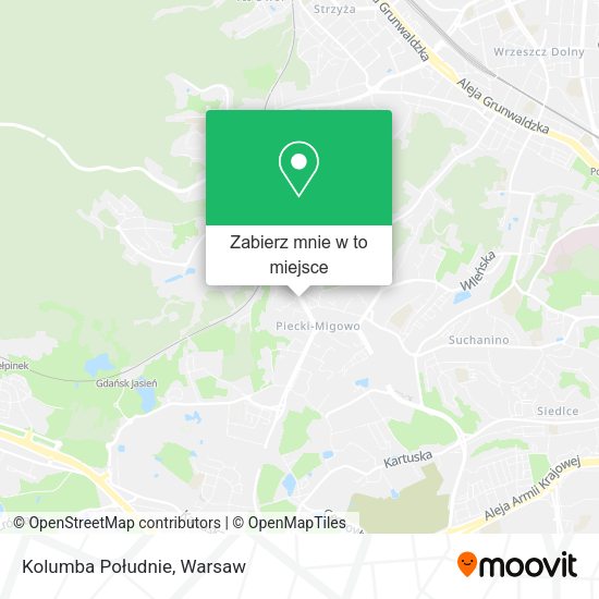 Mapa Kolumba Południe