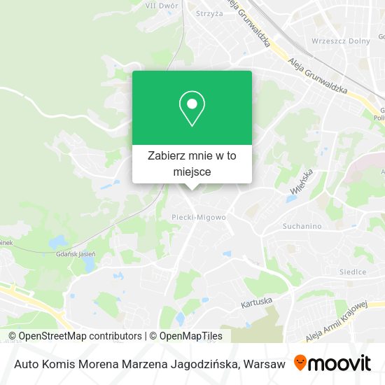 Mapa Auto Komis Morena Marzena Jagodzińska