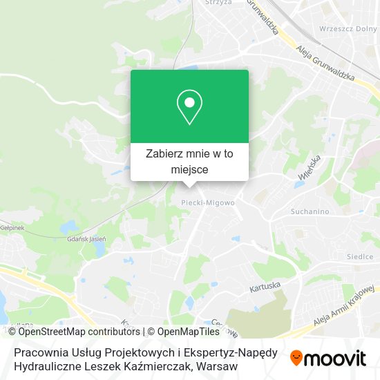 Mapa Pracownia Usług Projektowych i Ekspertyz-Napędy Hydrauliczne Leszek Kaźmierczak