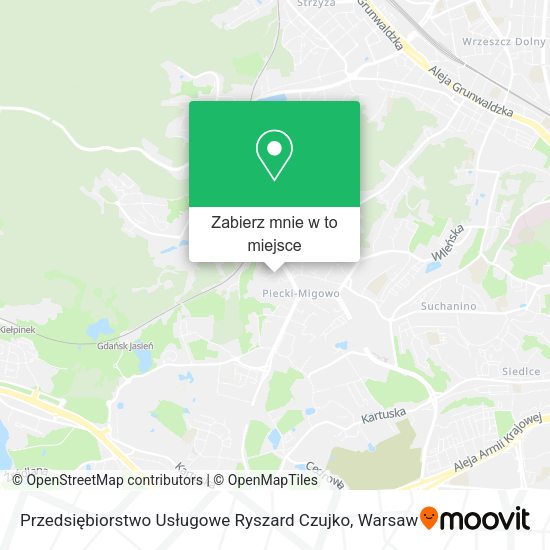 Mapa Przedsiębiorstwo Usługowe Ryszard Czujko