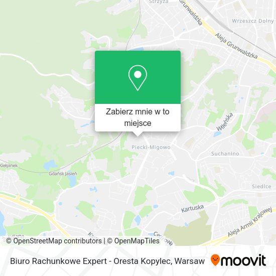 Mapa Biuro Rachunkowe Expert - Oresta Kopylec