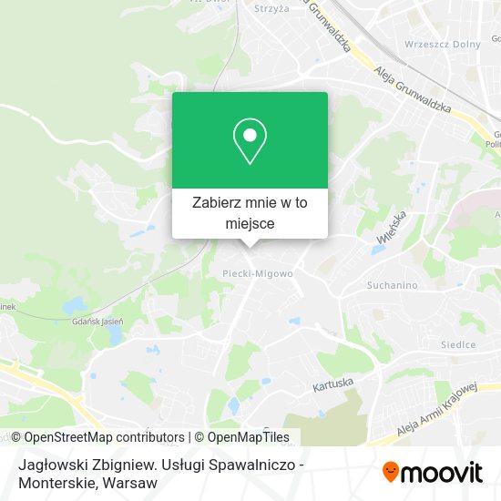 Mapa Jagłowski Zbigniew. Usługi Spawalniczo - Monterskie