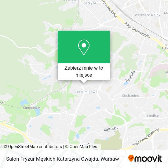 Mapa Salon Fryzur Męskich Katarzyna Cwajda