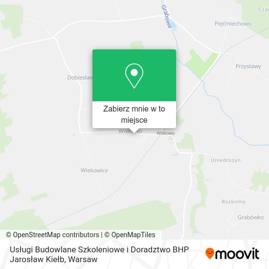 Mapa Usługi Budowlane Szkoleniowe i Doradztwo BHP Jarosław Kiełb