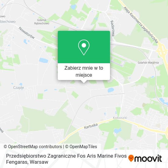 Mapa Przedsiębiorstwo Zagraniczne Fos Aris Marine Fivos Fengaras