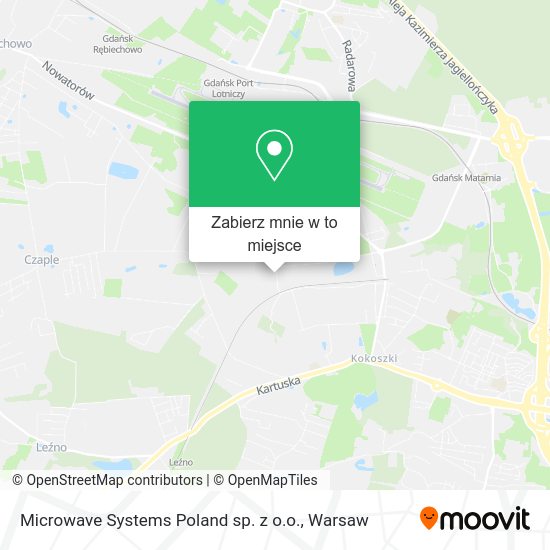 Mapa Microwave Systems Poland sp. z o.o.