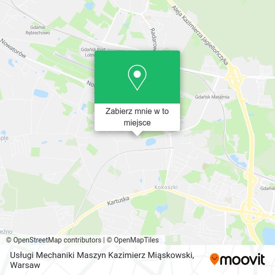 Mapa Usługi Mechaniki Maszyn Kazimierz Miąskowski