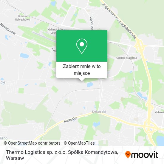 Mapa Thermo Logistics sp. z o.o. Spółka Komandytowa