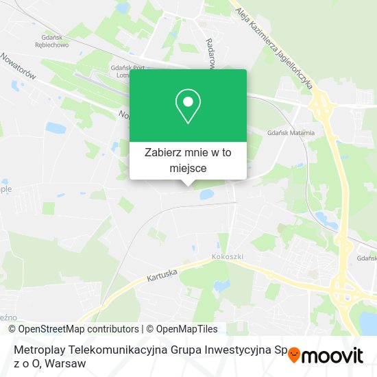 Mapa Metroplay Telekomunikacyjna Grupa Inwestycyjna Sp z o O