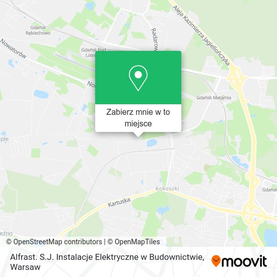 Mapa Alfrast. S.J. Instalacje Elektryczne w Budownictwie