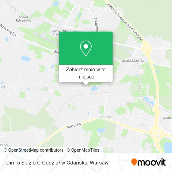 Mapa Dim 5 Sp z o O Oddział w Gdańsku