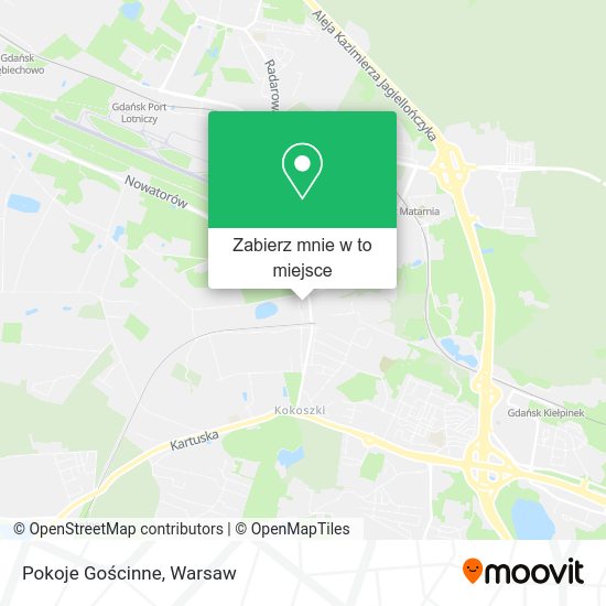 Mapa Pokoje Gościnne