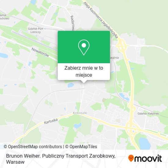 Mapa Brunon Weiher. Publiczny Transport Zarobkowy