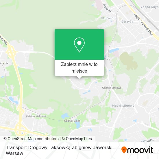 Mapa Transport Drogowy Taksówką Zbigniew Jaworski