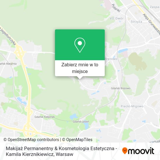 Mapa Makijaż Permanentny & Kosmetologia Estetyczna - Kamila Kierznikiewicz