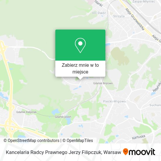 Mapa Kancelaria Radcy Prawnego Jerzy Filipczuk