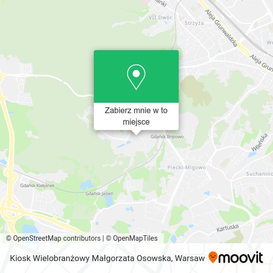 Mapa Kiosk Wielobranżowy Małgorzata Osowska