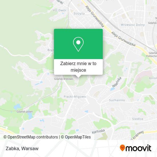 Mapa Zabka