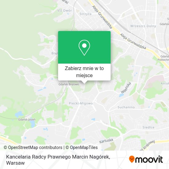 Mapa Kancelaria Radcy Prawnego Marcin Nagórek