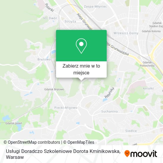 Mapa Usługi Doradczo Szkoleniowe Dorota Kminikowska