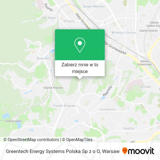 Mapa Greentech Energy Systems Polska Sp z o O