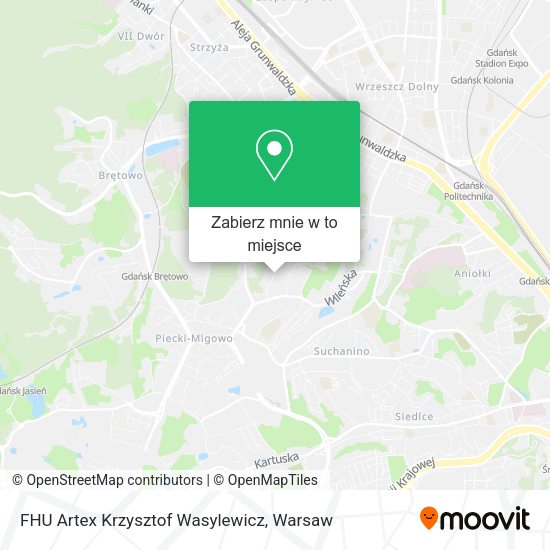 Mapa FHU Artex Krzysztof Wasylewicz