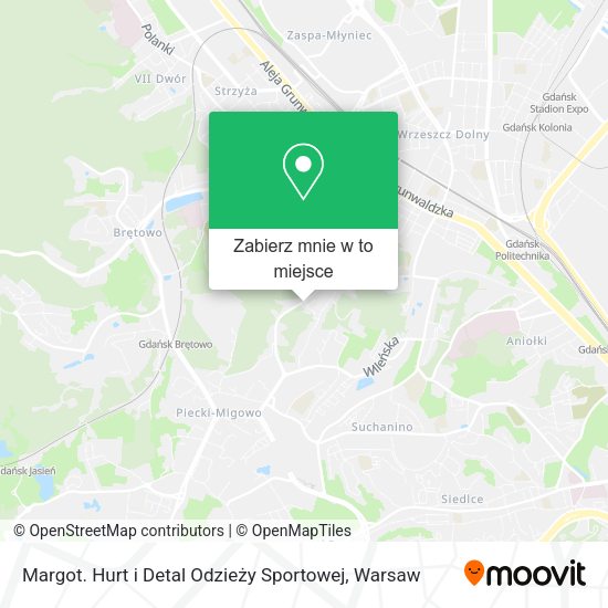 Mapa Margot. Hurt i Detal Odzieży Sportowej