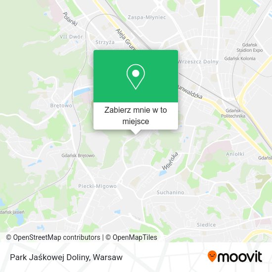 Mapa Park Jaśkowej Doliny