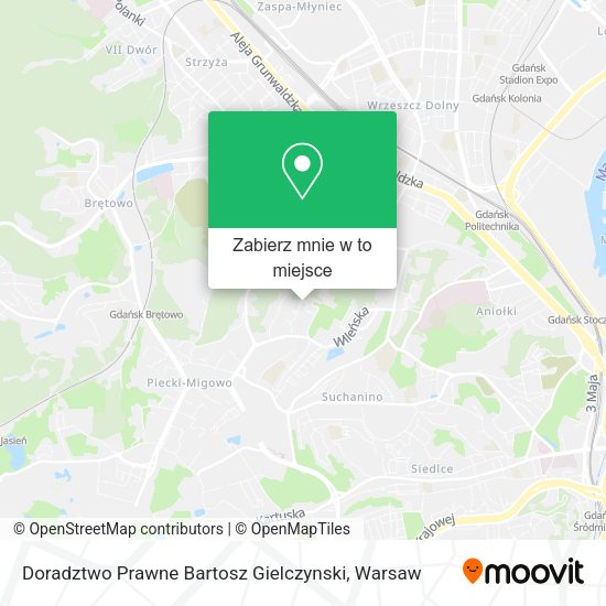 Mapa Doradztwo Prawne Bartosz Gielczynski