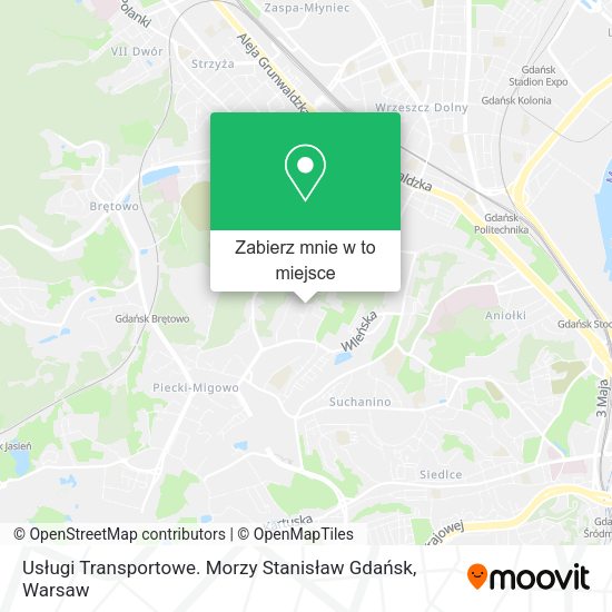 Mapa Usługi Transportowe. Morzy Stanisław Gdańsk