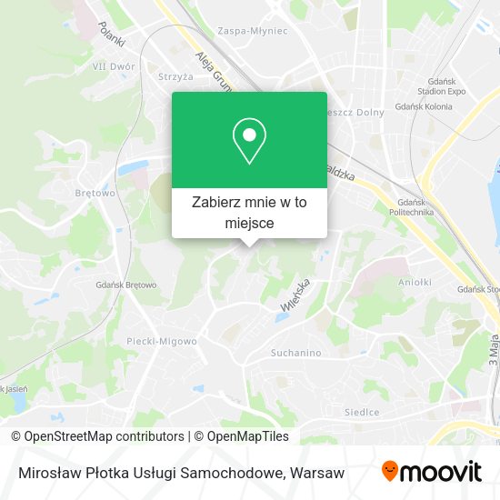 Mapa Mirosław Płotka Usługi Samochodowe