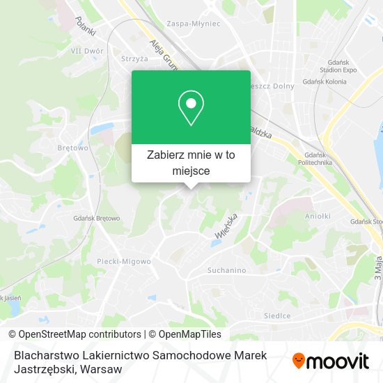 Mapa Blacharstwo Lakiernictwo Samochodowe Marek Jastrzębski