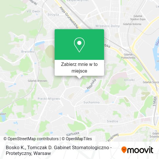 Mapa Bosko K., Tomczak D. Gabinet Stomatologiczno - Protetyczny