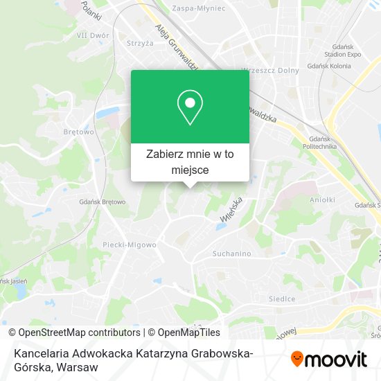 Mapa Kancelaria Adwokacka Katarzyna Grabowska-Górska