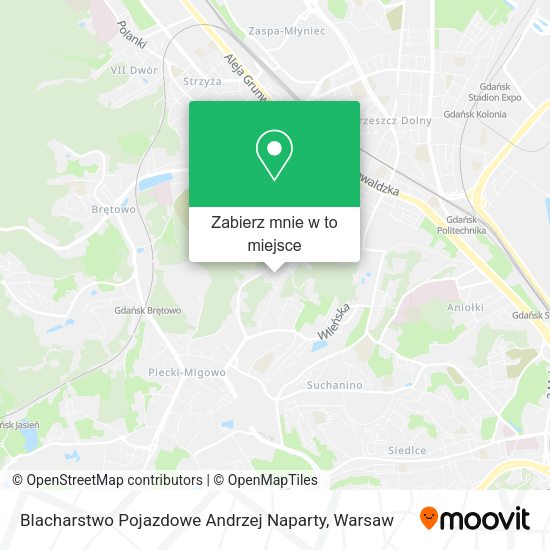 Mapa Blacharstwo Pojazdowe Andrzej Naparty