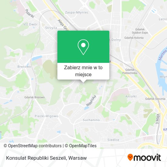 Mapa Konsulat Republiki Seszeli