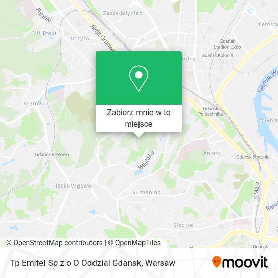 Mapa Tp Emitel Sp z o O Oddzial Gdansk