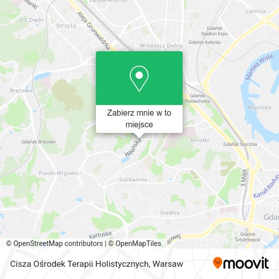 Mapa Cisza Ośrodek Terapii Holistycznych