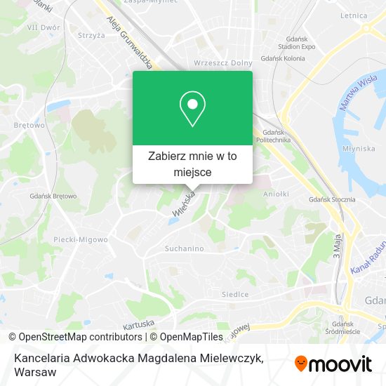 Mapa Kancelaria Adwokacka Magdalena Mielewczyk