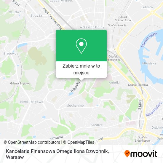 Mapa Kancelaria Finansowa Omega Ilona Dzwonnik