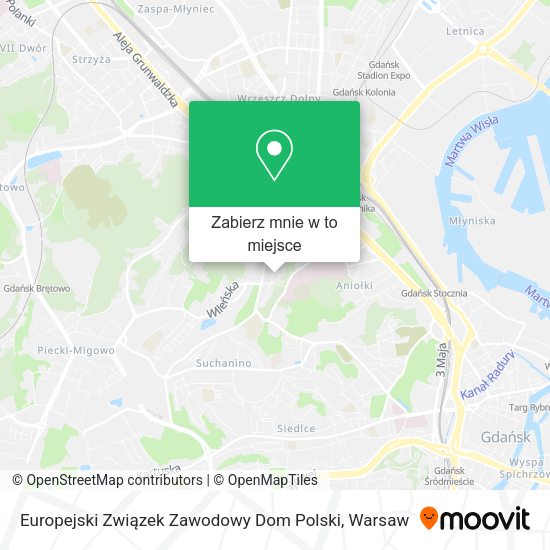 Mapa Europejski Związek Zawodowy Dom Polski