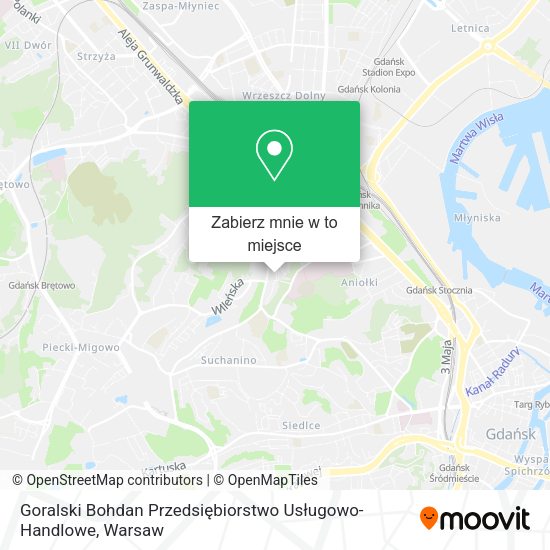 Mapa Goralski Bohdan Przedsiębiorstwo Usługowo-Handlowe