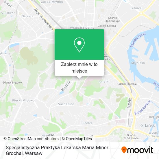 Mapa Specjalistyczna Praktyka Lekarska Maria Miner Grochal